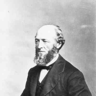 Freeland B. Gardner sitting in a chair 1850s