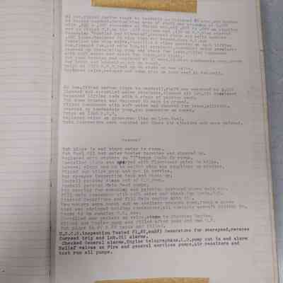 L.E. Block ship's log 1979