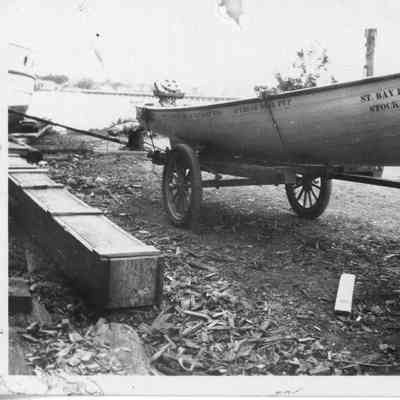 Sturgeon Bay Boat Works stock model on trailer