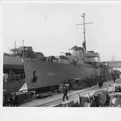 PF-65 at shipyard