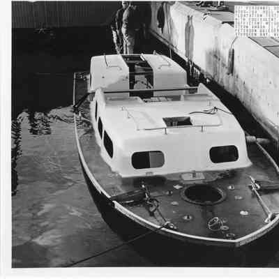 33' Personnel boat MK2-FY66 hull no. 661 floatation test 1966