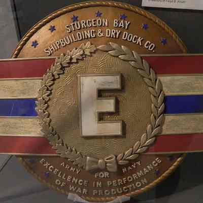 Sturgeon Bay Shipbuilding and Dry Dock Co. E Plaque
