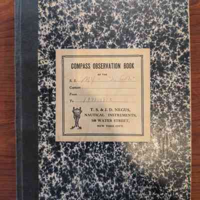 Seaforth compass observation book 1931-1935