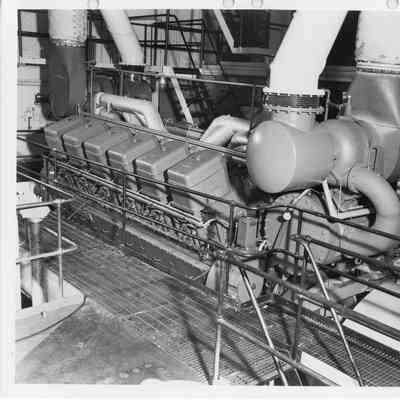 Man in J.R. Sensibar engine room