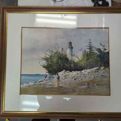Cana Island Lighthouse Painting