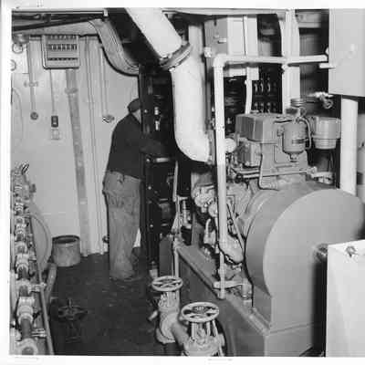 Engine room of Lucky Star 1945