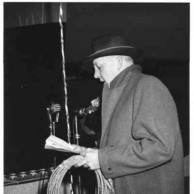 Mr. Edward Frick giving speech