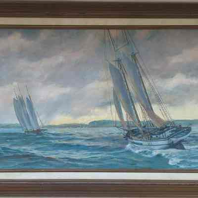 Up to Death's Door oil painting