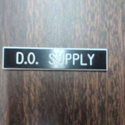 D.O. Supply Nameplate