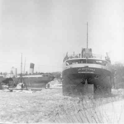 J.R. Sensibar wintering at Manitowoc Shipbuilding Co. 1971