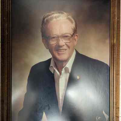 Framed photo of Robert Peterson