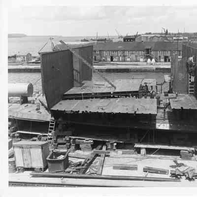 Ribs of Badger under construction July 1, 1951