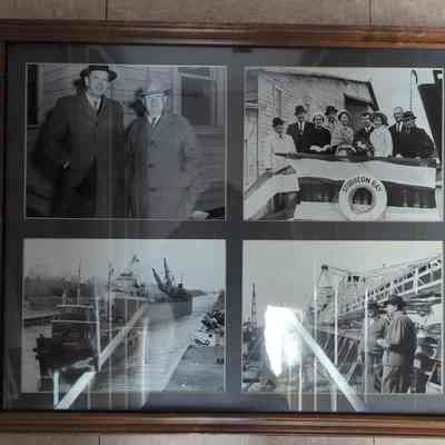 Framed Collage of Roen Steamship Co.