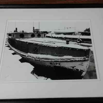 Framed photograph of the Hope and Cable at Sand Bay