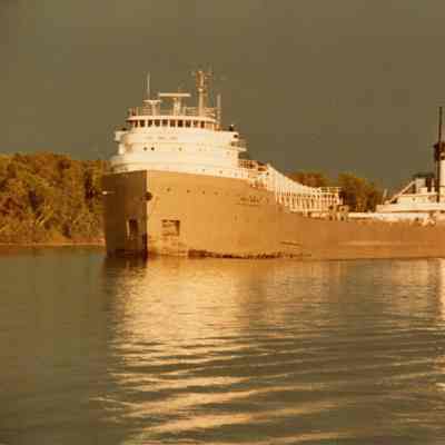 Self-unloader in Saint Mary's River June 1982