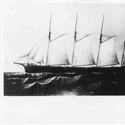 Drawing of Olive Jeanette underway