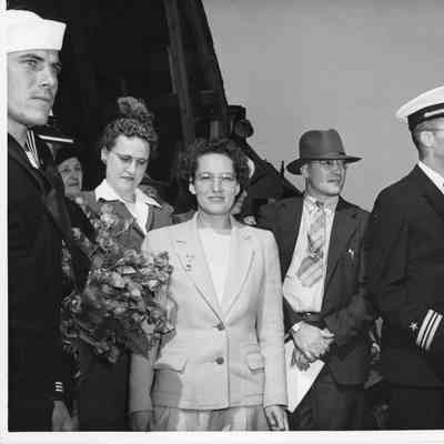 Six unidentified people at launching of PC-1177