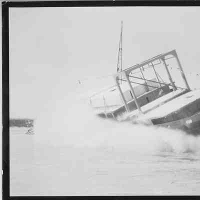 Tustumena being launched at Christy Corp 1964
