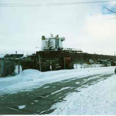 Stern view of Burns Harbor at Bay Shipbuilding 1995