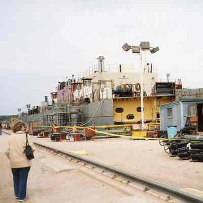Charleston being built at Bay Shipbuilding 2007