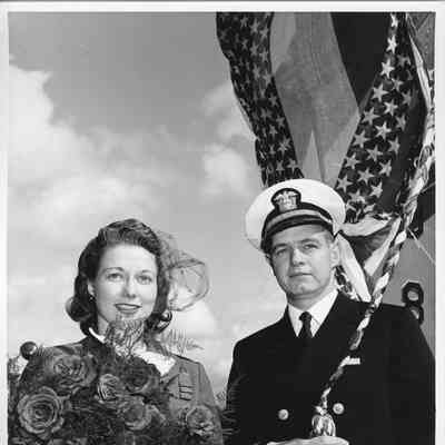 Lt. and Mrs. Harold Hilmar christening PGM-31