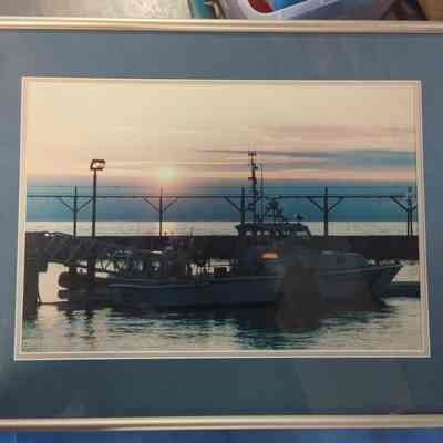 USCG 41' patrol boat framed photograph