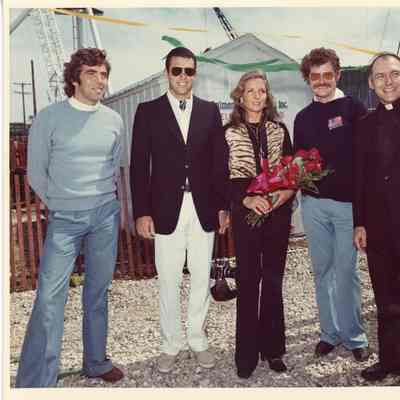 Five people at launch of Wa Wa Loo April 21, 1972