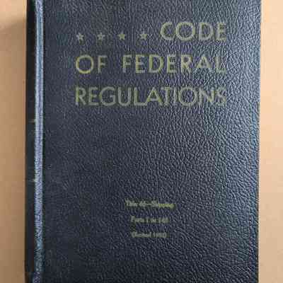 Code of federal regulations