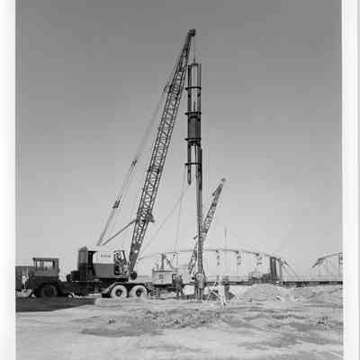 Sturgeon Bay Ship Canal dredging equipment 1964
