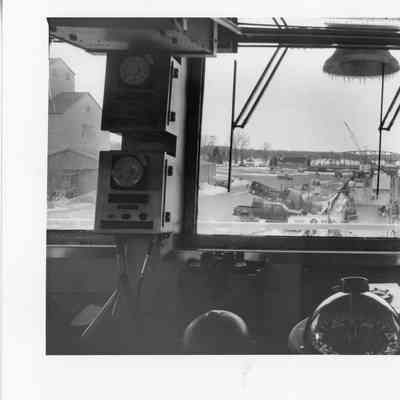 Mobile Bay looking out pilot house in Sturgeon Bay 1996