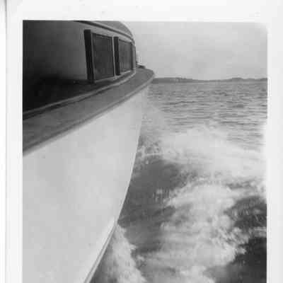 Starboard view of Gerrymac II underway from view of deck