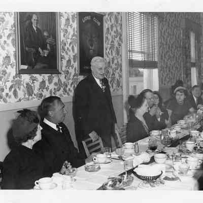 Christening dinner of Chicago Fireboat in Sturgeon Bay 1949