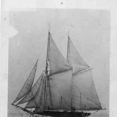 Schooner James H. Hall underway