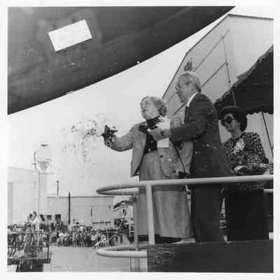 Christening of MCM-3 USS Sentry