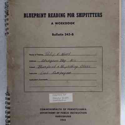 Blueprint Reading for Shipfitter's workbook