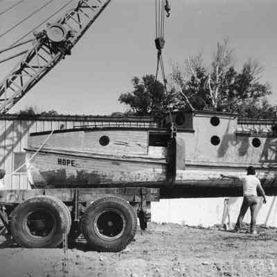 Hope partially on trail and in hoist 1992