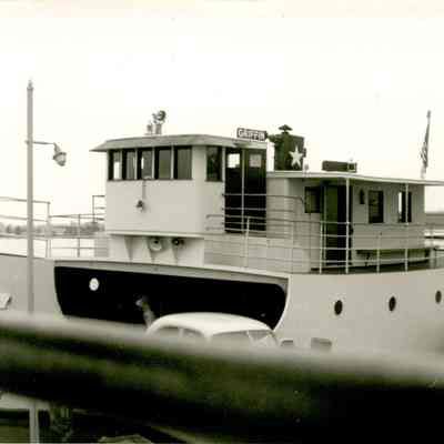 Griffin at dock on Washington Island 1955