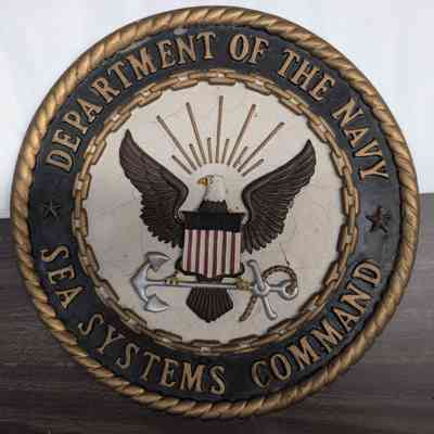 US Navy Sea Systems Command Plaque