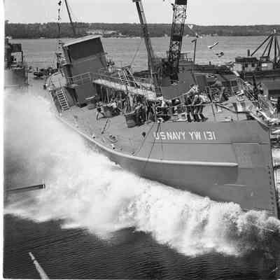 Launch of US Navy YW-131
