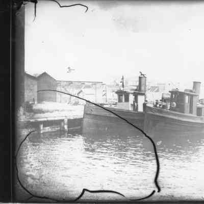 Jessie Spaulding and another tug dockside
