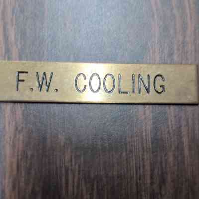 F.W. Cooling Nameplate