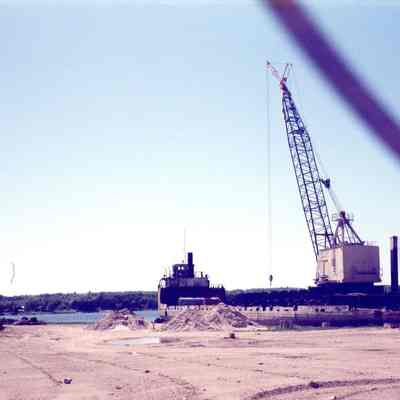 Barge Lillian at Bay Shipbuilding 1991