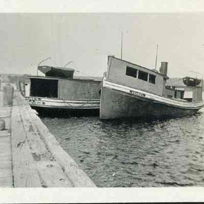 Fish tugs Alice C. and Anabel docked