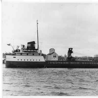 vessel in front of Door County Co-Op