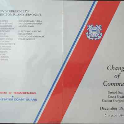 USCG Sturgeon Bay Station change of command program