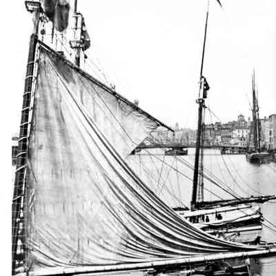 Schooner Ford River docked in Milwaukee harbor