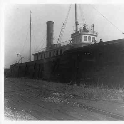South Chicago Route J.C. Ames moored at shore