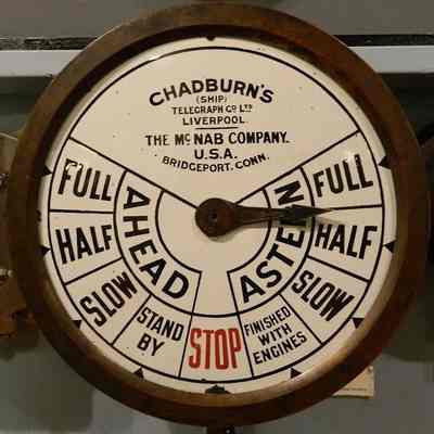 SS C.C. West Engine Room Telegraph