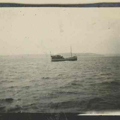 Ferry boat Wisconsin underway in Detroit Harbor