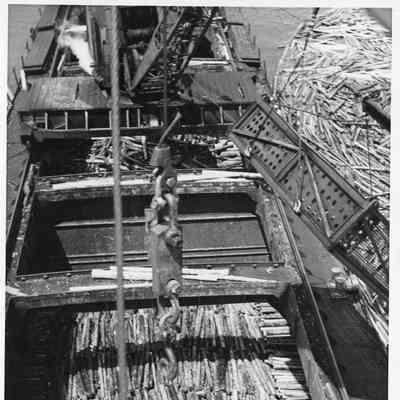Vessel transporting logs